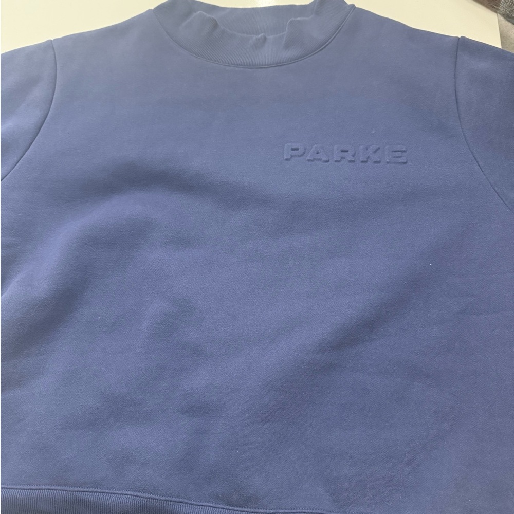 PARKE Embossed mock neck